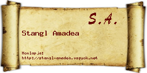 Stangl Amadea névjegykártya