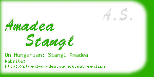 amadea stangl business card
